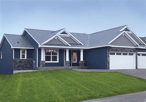 blue metal roof exterior home